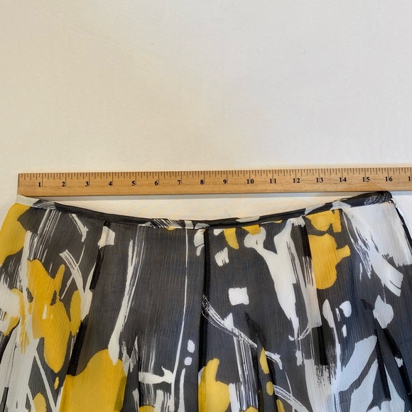 Peter Nygard Silk Floral Midi Skirt, Size 12, Boho Fairycore - Picture 5 of 6